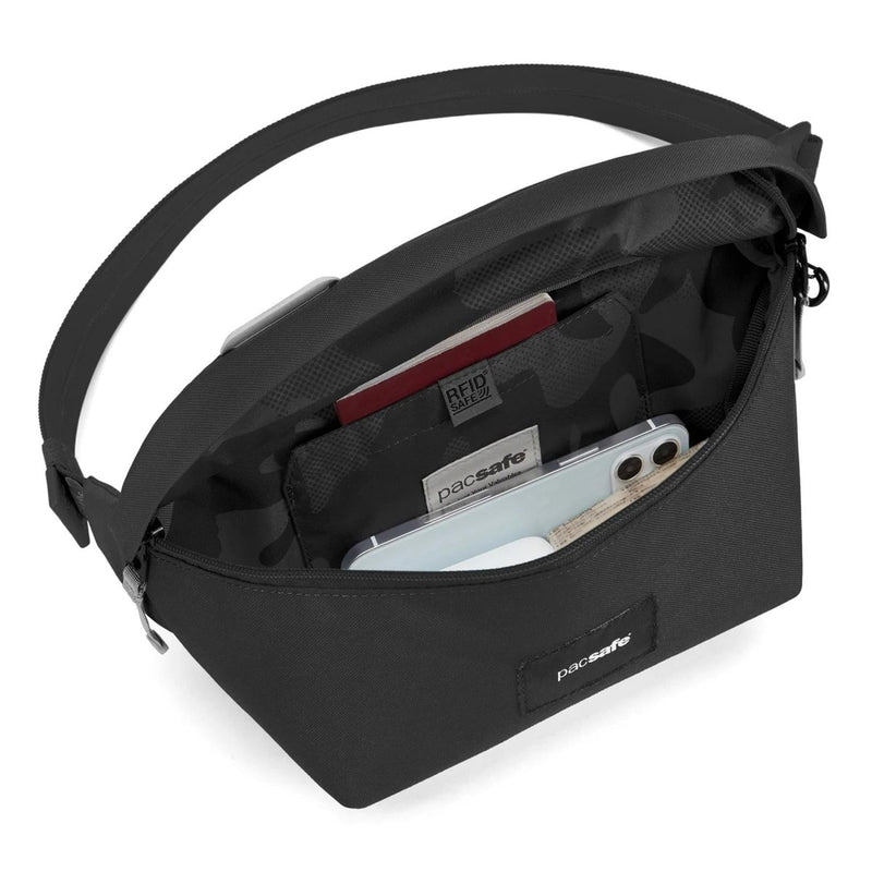 PACSAFE GO TORBA 2,5L PFC DARMOWE ANTY CRUKT RFID SAFE SLING PAKIET BLACK