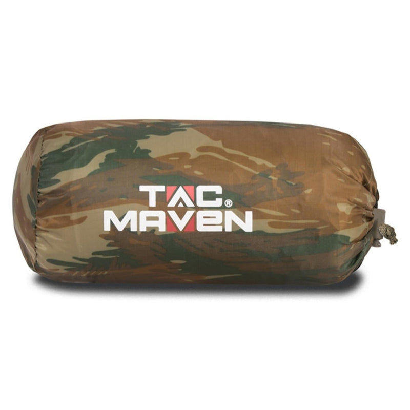 Pentagon Waterproof Ripstop Poncho Regulowany pakiet kompresyjny kaptura Jaszczurka Camo