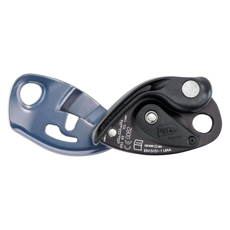 Petzl Grigri wspomagane urządzeniem do hamowania urządzenia wspinaczkowe aluminiowe niebieskie