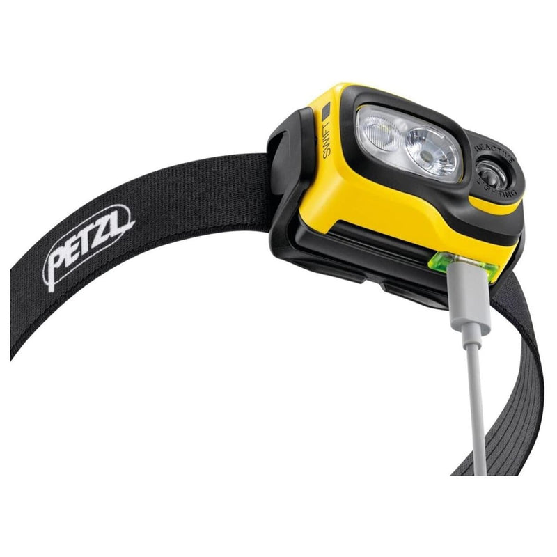 Petzl Swift RL Latarka na głowę 1100 Lumen ładowalne wodoodporne żółte żółte