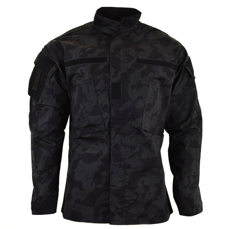 Ripstop Night Camo Combat Jacket