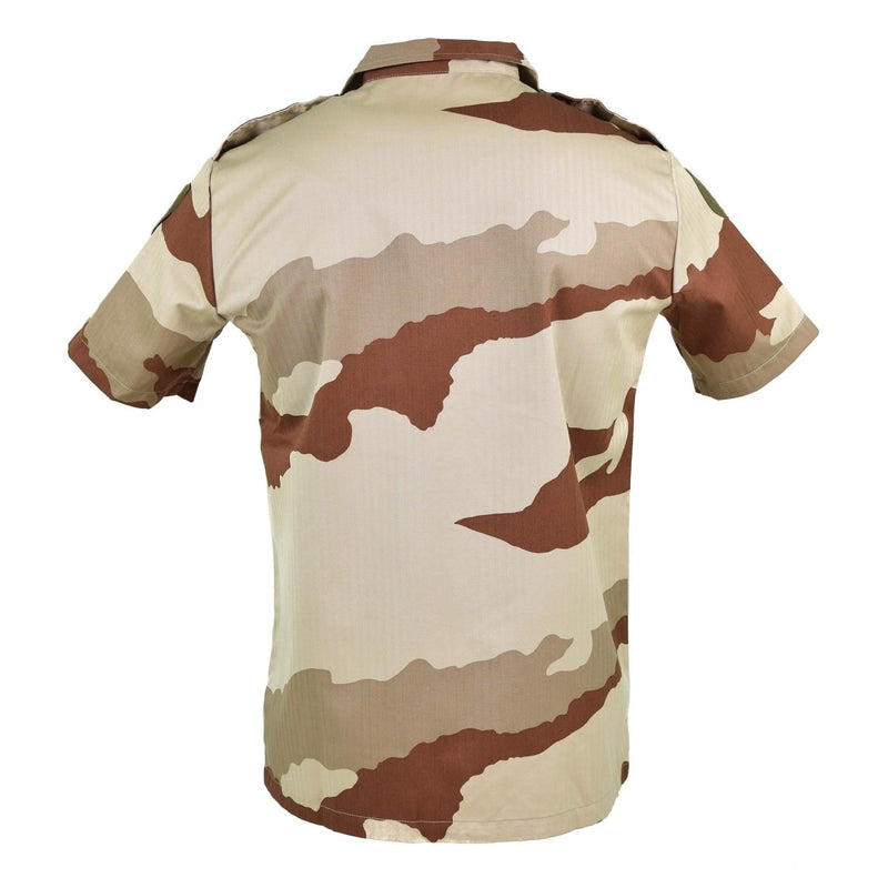 Original French army F2 shirt Desert camouflage short sleeve issue fishing hunting field shirts