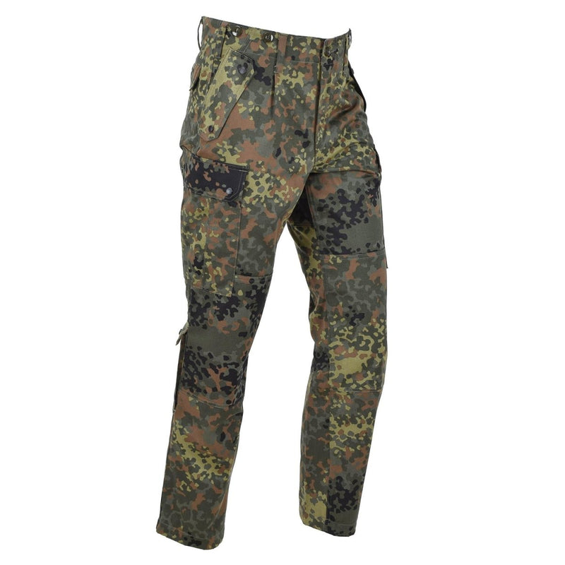 Leo Kohler BDU pants Bundeswehr flecktarn camo field tactical paintball trousers cargo pockets reinforced knees