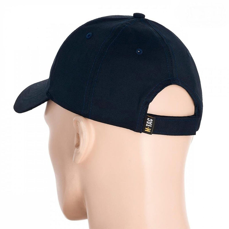 M-TAC Military style Baseball Cap Lightweight Foldable Tactical adjustable with hook and loop strap Blue navy hat