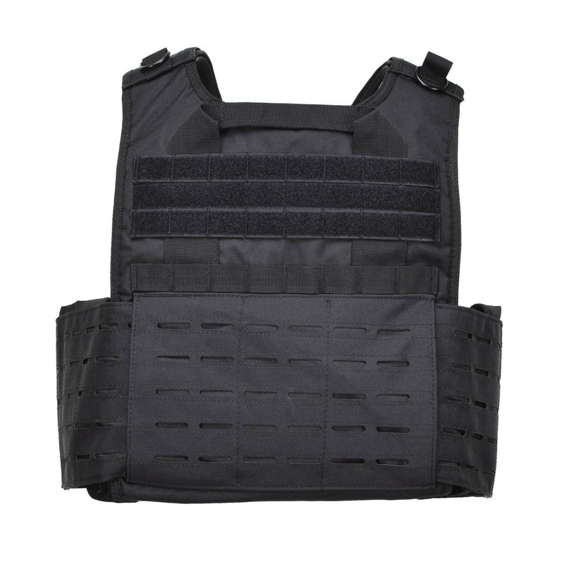 MIL-TEC LASER CUT tactical combat plate carrier military vest Molle compactable Black