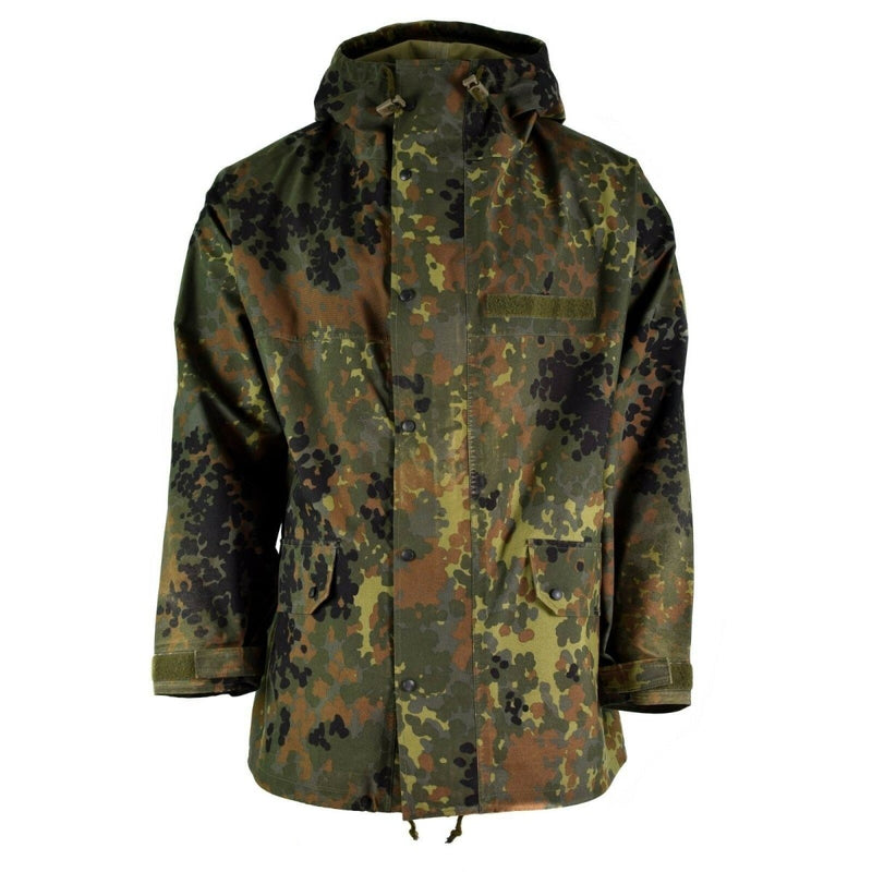 German army field Jacket GoreTex Flecktarn waterproof rain gear parka