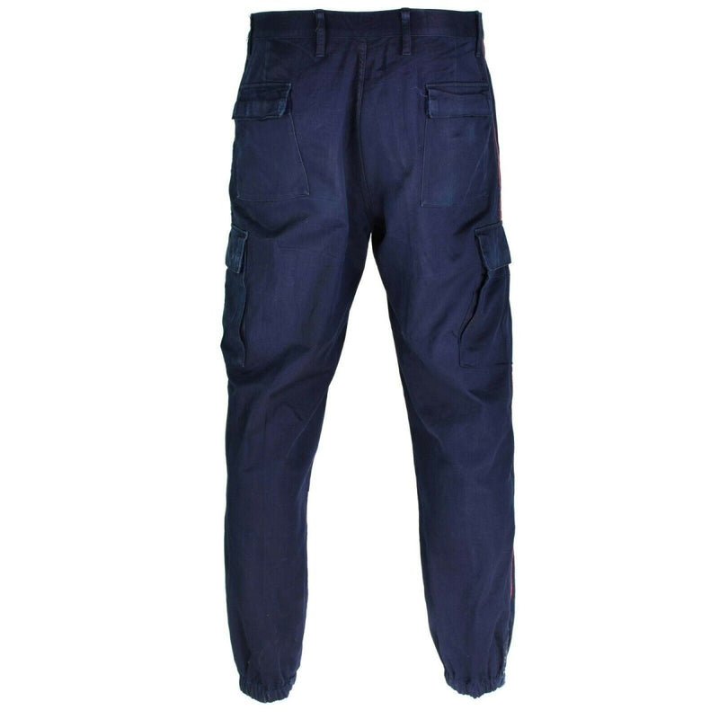 Italian police carabinieri pants blue officer law enforcement cargo style casual trousers