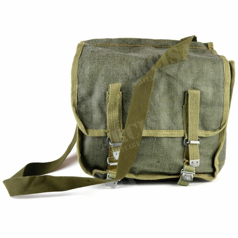 Original vintage Polish army haversack canvas shoulder bag bread with strap bushcraft