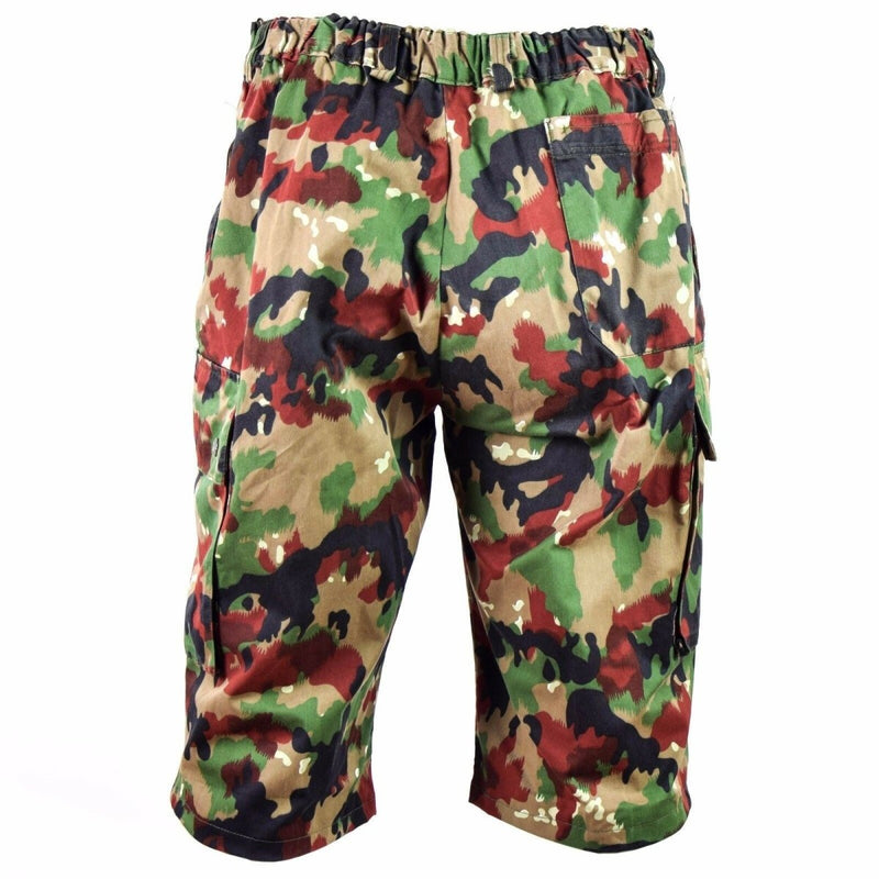 Swiss army shorts M83 combat field Alpenflage TAZ 83 Camouflage cargo shorts lightweight