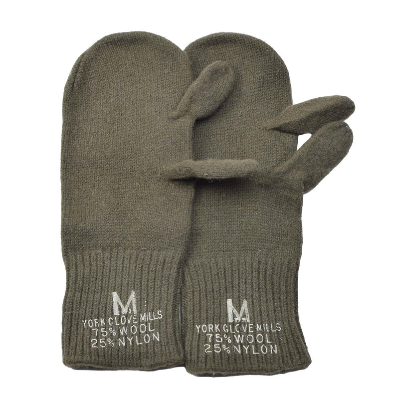 vintage U.S. Military Trigger mittens military surplus wool warmers gloves